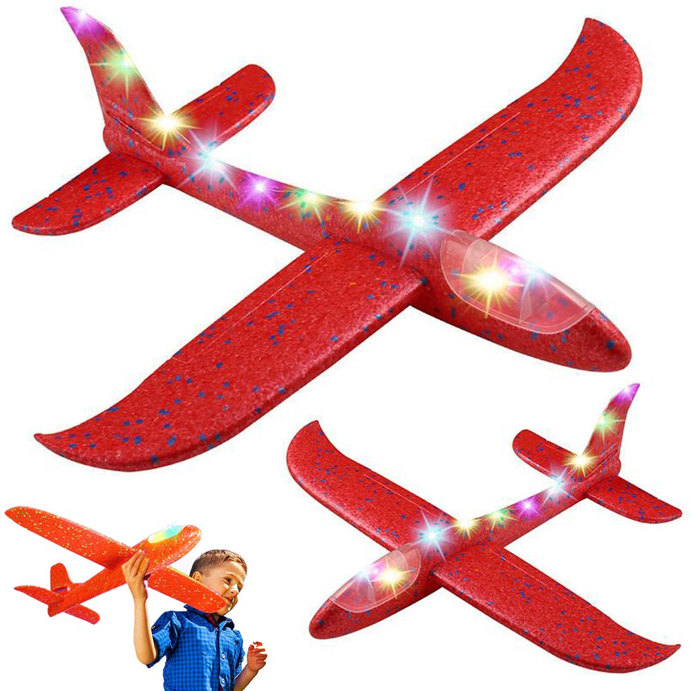 Kastflygplan med LED - 47 cm