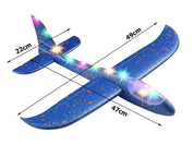 Kastflygplan med LED - 47 cm