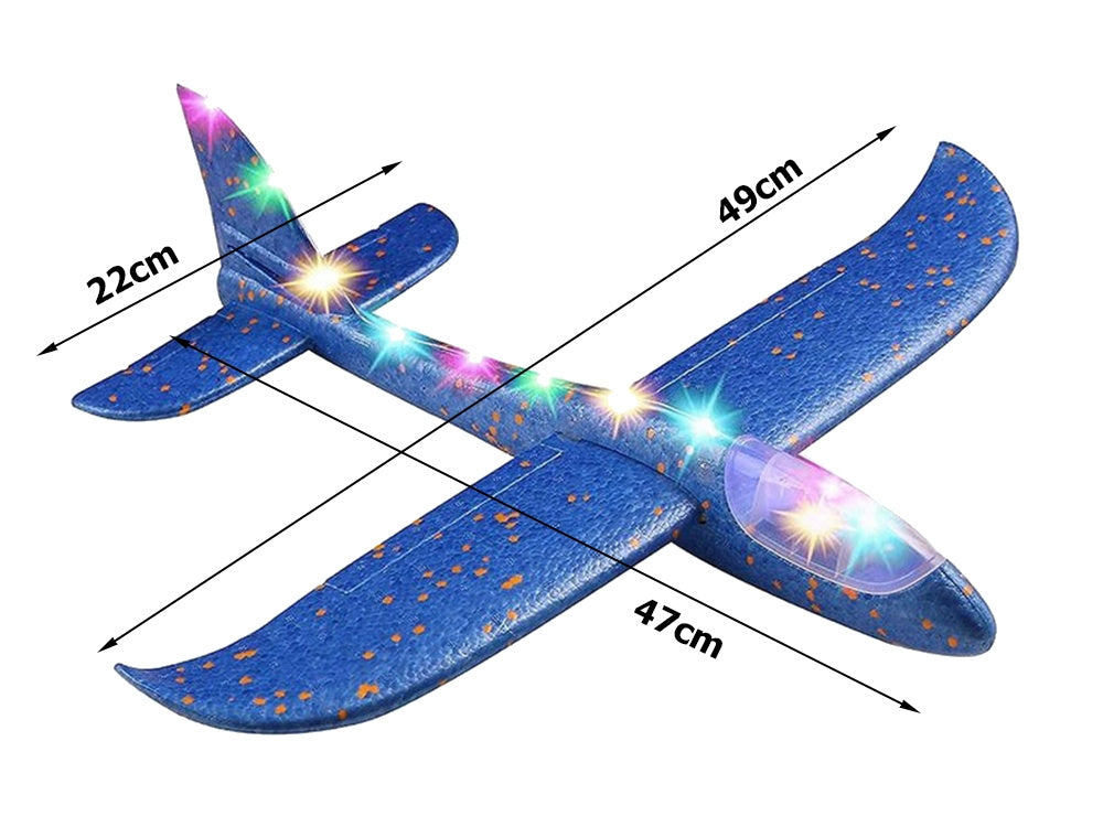 Kastflygplan med LED - 47 cm