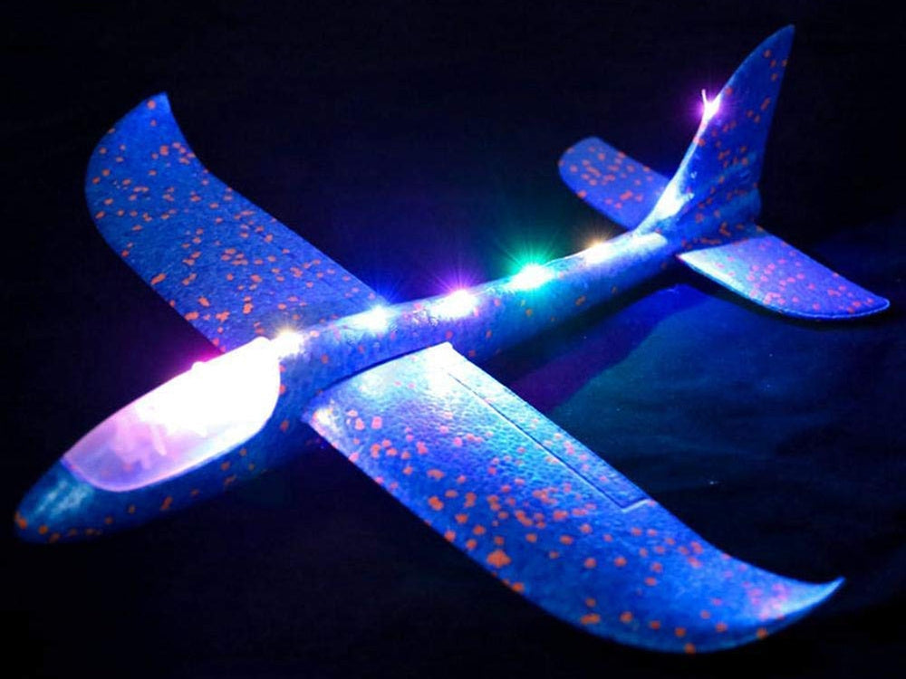 Kastflygplan med LED - 47 cm
