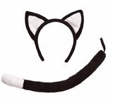 Katt med Svans - Maskeradtillbehör - Svart / Vit