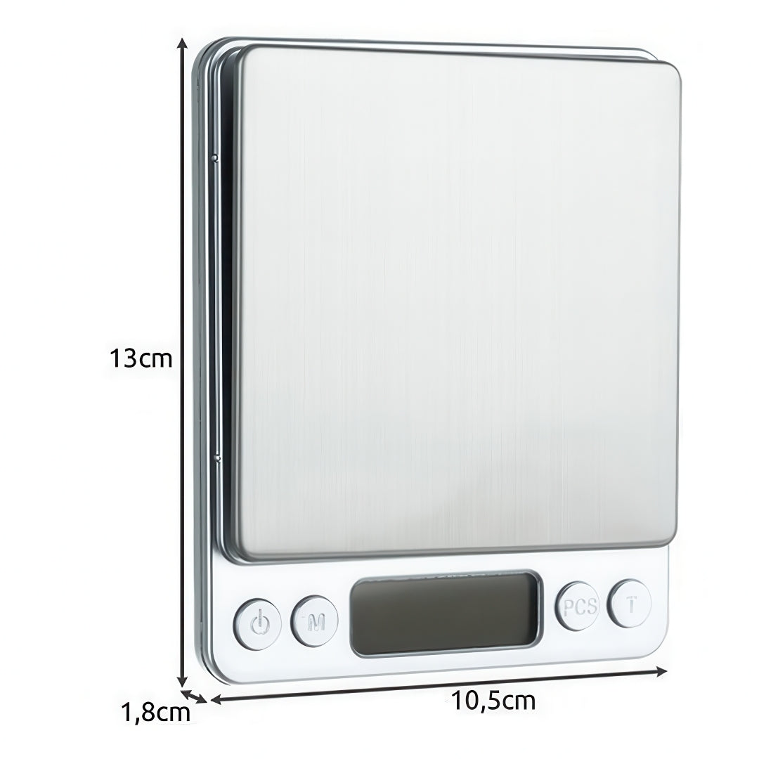 Köksvåg med LCD-display - 0.01-500g