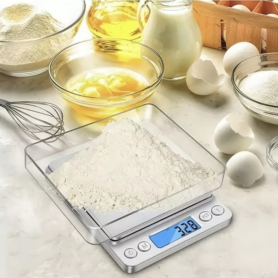 Köksvåg med LCD-display - 0.01-500g