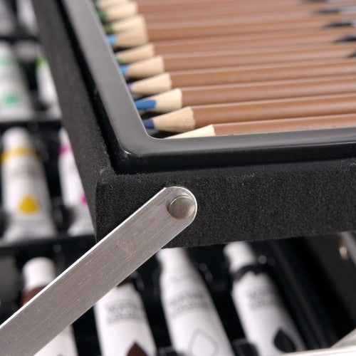 Konstnärsset med Väska Unicorn - 145-delar - Pennor & färger