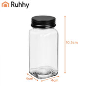 Kryddburkar Glas med Etiketter & Tillbehör - 120 ml - 24-Pack