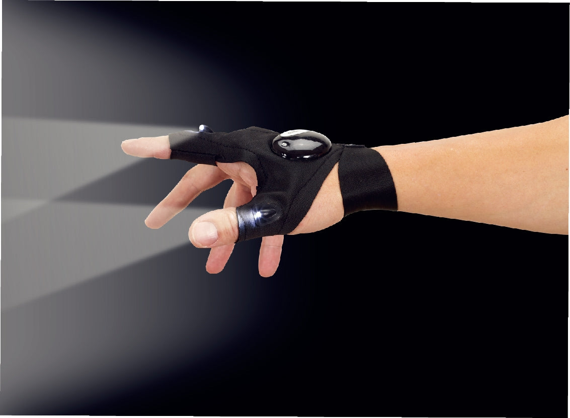 LED Handske med Ficklampa – Justerbar Storlek