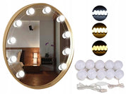 LED Lampor för Sminkspegel med 3 Färgläge - 10-Pack