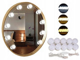 LED Lampor för Sminkspegel med 3 Färgläge - 10-Pack