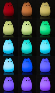LED-lampa / Trådlös Nattlampa - Kattunge