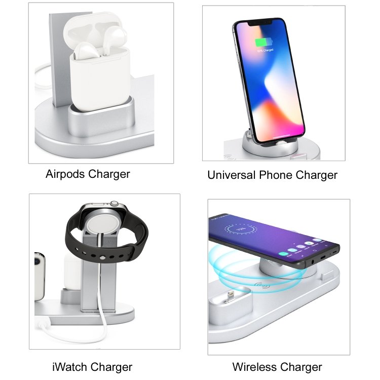 Laddningsstation för Mobil, Apple Watch & AirPods - Induktion