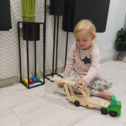 Leksaksbilar i Trä - 6-delar