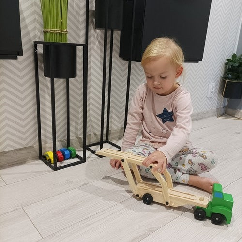 Leksaksbilar i Trä - 6-delar