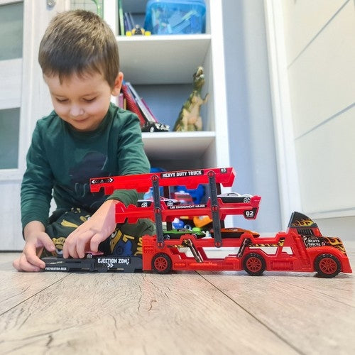 Leksaksbilar med Transporter - 7-delar