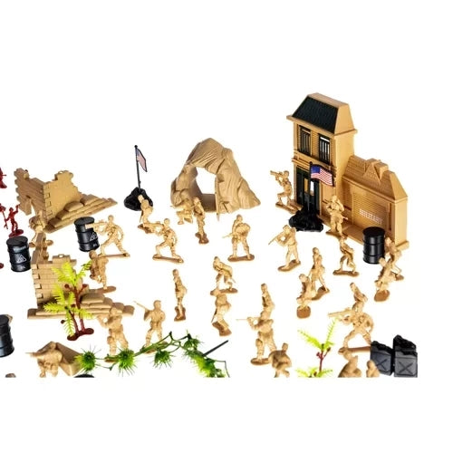 Leksakssoldater Set - Militärbas - 300-delar