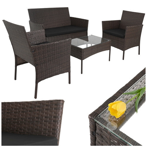 Loungegrupp för uteplats och trädgård – Loungeset - Utemöbler
