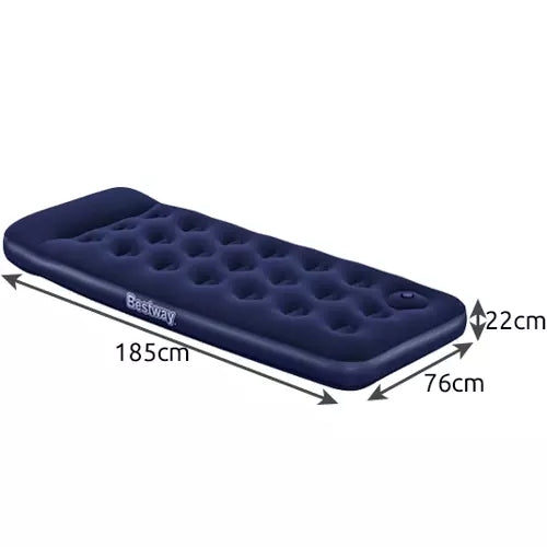 Luftmadrass med Fotpump / Uppblåsbar Madrass - 185x76cm