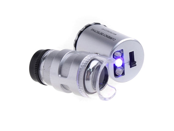 Lupp / UV Mikroskop - 60x Förstoring & LED-lampa