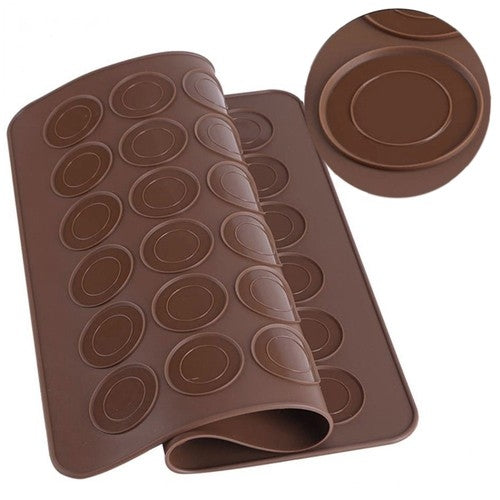 Macaron Kakform i Silikon - 48 Platser