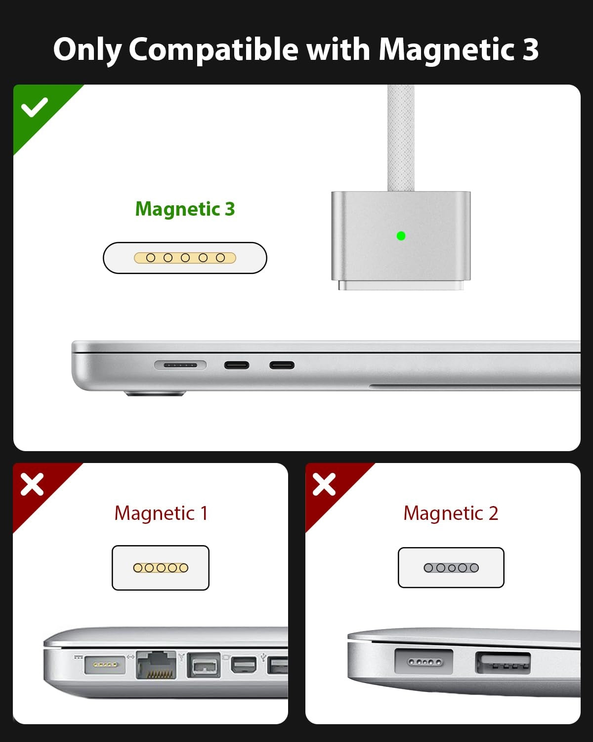 MagSafe 3 Laddkabel 2m – USB-C