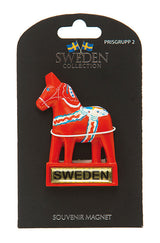 Magnet / Kylskåpsmagnet - Souvenir - Dalahäst / Sverige