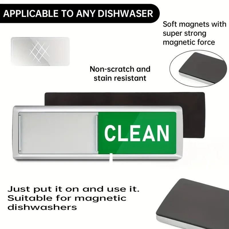 Magnet / Skylt för diskmaskin – Clean / Dirty