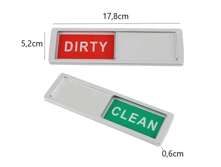 Magnet / Skylt för diskmaskin – Clean / Dirty