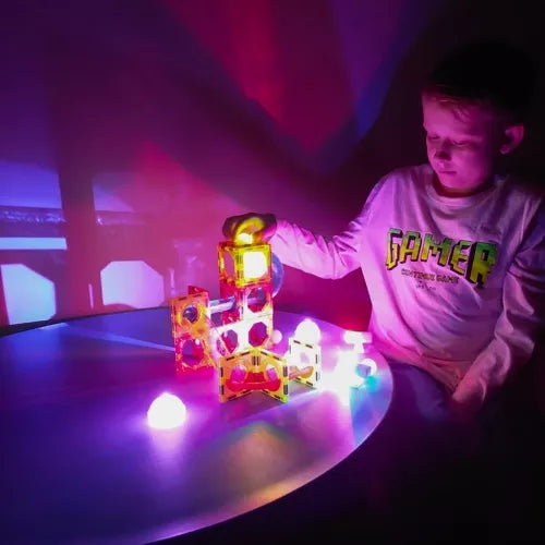 Magnetic Tiles - 75-delar Magnetiska Byggklossar - Bygg Magneter