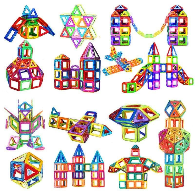 Magnetic Tiles - Magnetiska & Pedagogiska Byggklossar - 40-delar