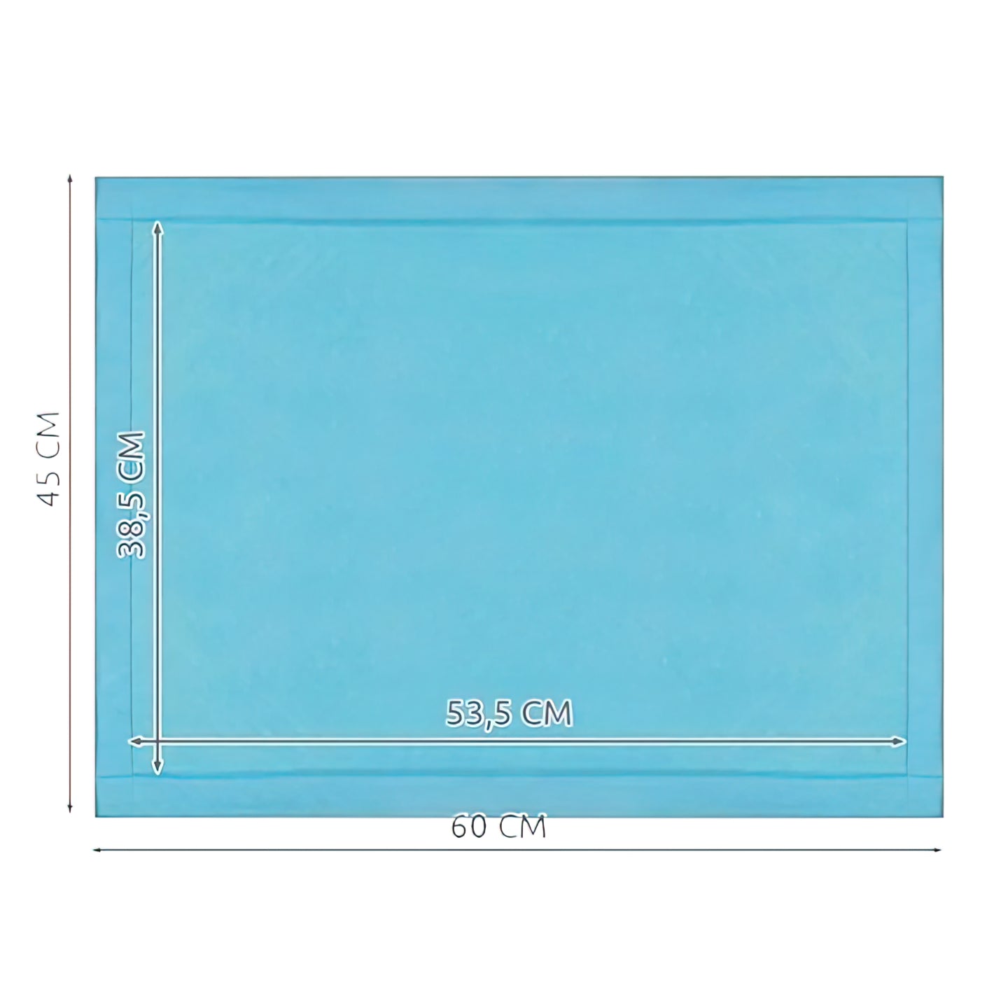 Hygienunderlägg 60x45cm - 50-Pack