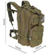 Militärväska / Ryggsäck i Nylon - 26 Liter