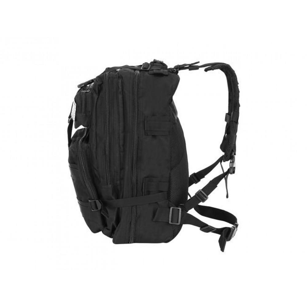 Militärväska / Ryggsäck i Nylon, Svart - 38 Liter