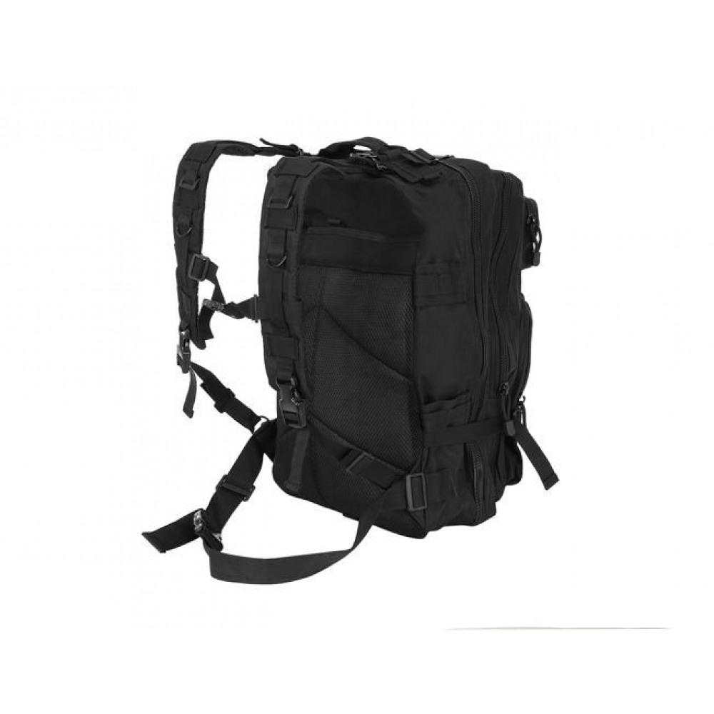 Militärväska / Ryggsäck i Nylon, Svart - 38 Liter