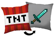 Minecraft Kudde med TNT-Block & Diamantsvärd - 40x40 cm