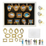 Miniatyr fotoram med LED-ljus – DIY museum minnesram