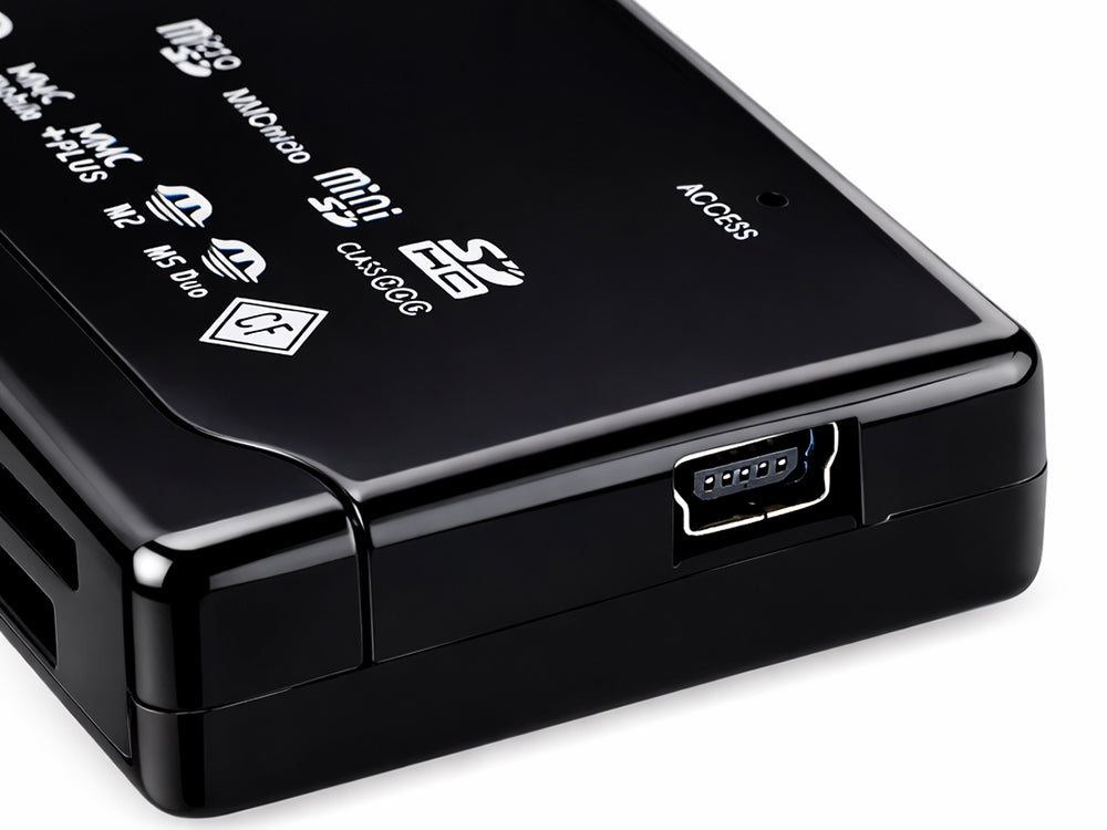 Minneskortläsare USB CF SD microSD XD MS MMC
