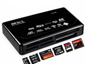 Minneskortläsare USB CF SD microSD XD MS MMC