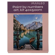 Måla Efter Nummer Kit - 40x50cm - Båtbrygga