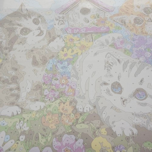Måla Efter Nummer Kit - 40x50cm - Katter