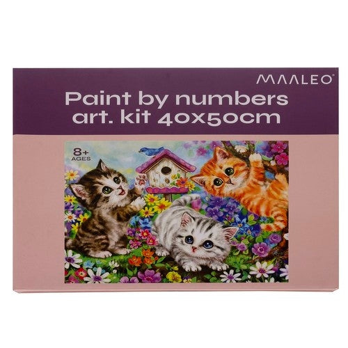 Måla Efter Nummer Kit - 40x50cm - Katter