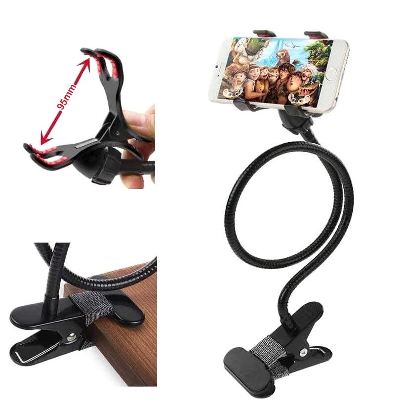 Mobilhållare med Böjbart Stativ & Klämma - 2-Pack