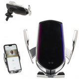 Mobilhållare med Trådlös QI Laddare - Hållare till Bil