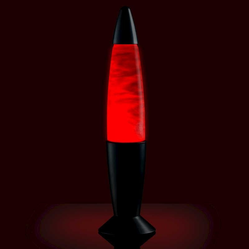Molnig LED-lampa / Lavalampa - Färgskiftande - 37 cm