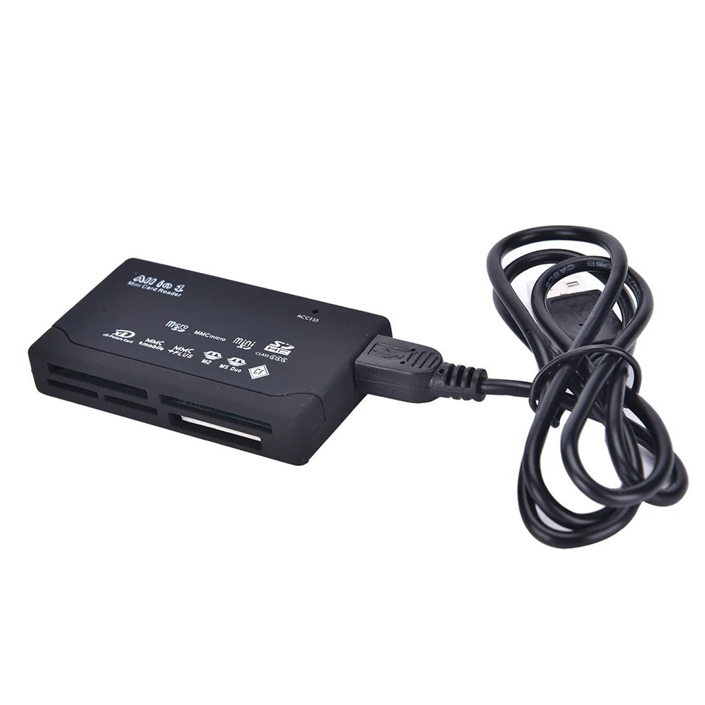 Multikortläsare USB 2.0 – Stöd för 150 Minneskort