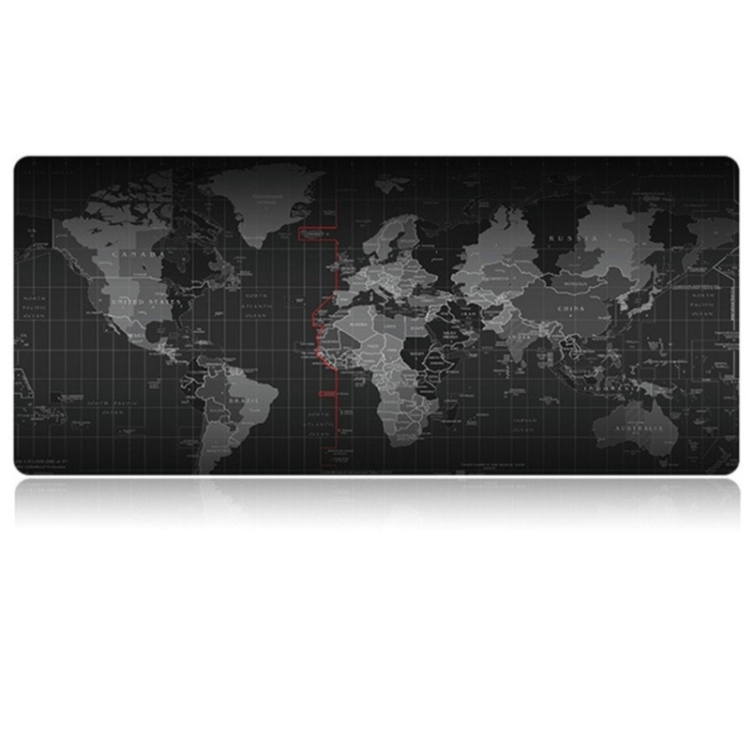 Musmatta Stor - Gaming - 70x30cm - Världskarta