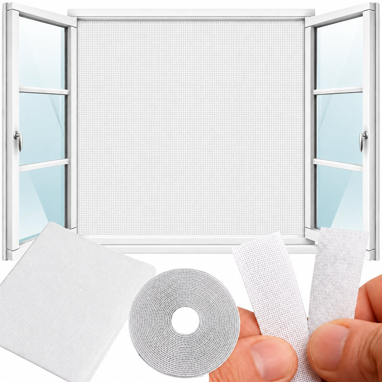 Window Mosquito Net / Insect Screen - Cut-to-Size - 130x160cm