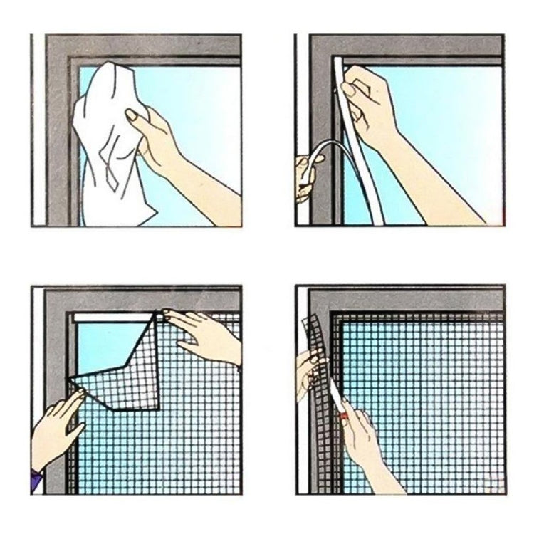 Window Mosquito Net / Insect Screen - Cut-to-Size - 130x160cm
