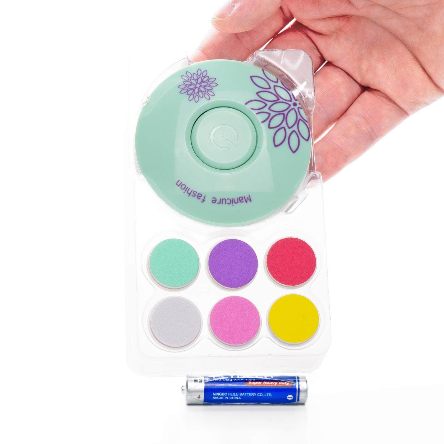 Nagelfil för Bebis - Elektrisk med 6 Poleringshuvuden