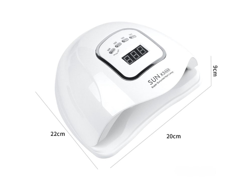 Nagellampa UV/LED 150 W - 46 Dioder med Timer och Display