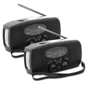 Nödradio med Solcellsladdare & Powerbank