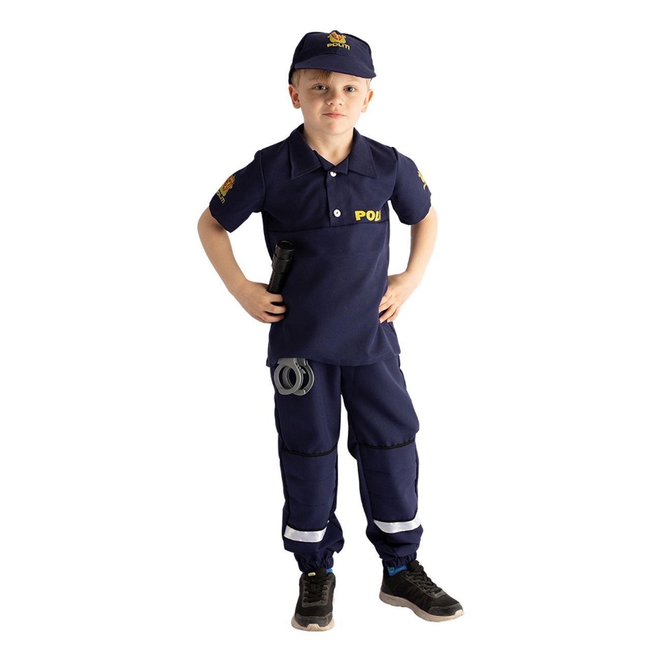 Norsk Polis Barn Maskeraddräkt